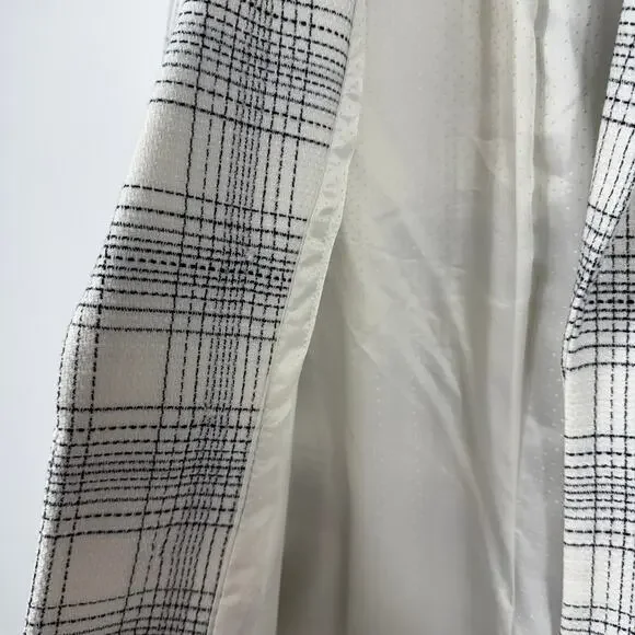 Tommy Hilfiger Blazer Size 4 Women black & white Plaid Lined Double Breasted - Picture 5 of 12